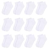 Libella 12 Paar Sneaker Socken Jungen/Mädchen Kurzsocken Füßlinge schwarz und weiß zur Auswahl 80% Baumwolle 2863 27-30