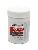 Paintersisters® Acryl Gesso Weiß 500ml - Grundierung für Acrylfarben, Ölfarben + Alkydfarben, Primer für Leinwand Maltuch zum malen