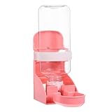 Happyyami Kaninchentrinker Wasserflasche für Haustierkäfige Hamster-Wasserflasche Nager Trinkflasche hasentrinkflaschen Futterautomat für Haustierkäfige Futterautomat für Hamster pp Rosa