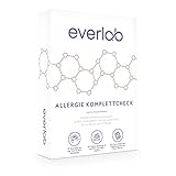 EVERLAB Allergie Komplettcheck – IgE Test auf 61 Allergene (Lebensmittel, Pollen, Tiere, etc.)| Detaillierte Auswertung | Selbsttest für Zuhause