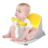 ✔️ Babysitz für Badewanne - Baby Duschsitz Waschbar mit Saugnapf | Sitzender Badewannensitz für Badewanne, Rückenlehne, Rutschfester Badewannenstuhl für Mädchen, Jungen, Babys 6