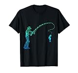 Angler Angeln Fische Fischer Herren Jungen Kinder Angel T-Shirt