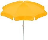 Schneider Sonnenschirm Ibiza, goldgelb, 200 cm rund, 680-04, Gestell Stahl, Bespannung Polyester, 2.1 kg