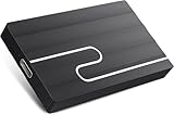 Externe Festplatte 2T, Ultra Thin Portable Hard Drive Storage Universal Usable, Aluminium Housing (Black)