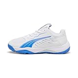 PUMA Unisex Kinder Accelerate Jr Handball Shoe, Puma White Bluemazing, 36 EU