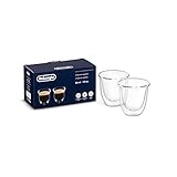 De'Longhi DLSC310 Doppelwandiges Thermoglas Espresso 2-er Set, 2 Stück (1er Pack)