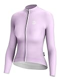 INBIKE Fahrradbekleidung Damen Radtrikot Lnagarm Sommer Fahrradtrikot Lang Trikots Fahrrad Rennrad Shirt Radsport-Bekleidung Frühling Herbst Pink M