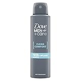 Dove Men+Care Anti-Transpirant Deo Spray Clean Comfort schützt 48 Stunden vor Körpergeruch und Schweiß 150 ml 1 Stück