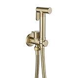 Hand-Bidet-Sprüh-Set für Stoffwindel, Wandmontage, Badezimmer, Bidet, WC-Aufsatz mit goldfarbenem Finish, Duschsystem, WC-Sprüher