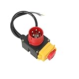 NICCOO Schalter Stecker mit CEE-Stecker kompatibel mit Holzspalter, 400V Holzspalter Schalter Stecker