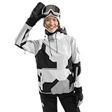 SIROKO - Snowboardjacke für Damen W1-W Tibet - S - Grau/Schwarz