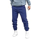 Herren Sporthose Jogginghose Fitnesshose Trainingshose Freizeithosen Mit Taschen Tunnelzug Baggy Einfarbig Beam Fußhose Straight Leg Funky