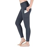 beroy Reithose Damen Sommer mit Silikon Vollbesatz und Handytasche,Reitleggings Damen Flex und elastischem mit GürtelschlaufeGrey XXXL