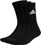 adidas Crew Socks Socken 3er Pack (43-45, Black)