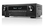 Denon AVR-X1800H 7.2-Kanal AV-Receiver, HiFi Verstärker mit Dolby Atmos, DTS:X, 6 HDMI Eingänge und 1 Ausgang, 8K HDMI, Bluetooth, WLAN, AirPlay 2, HEOS Multiroom, Alexa kompatibel