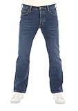 Lee Herren Jeans Bootcut Denver Hose Blau Jeanshose Männer Baumwolle Stretch Denim Blue w33, Farbe: Aged Alva, Größe: 33W / 32L