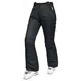 Trespass Damen Lohan Wasserdichte Skihose Mit Seitenbel ftung, Schwarz, L EU