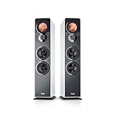 Teufel Ultima 40 Stereo Lautsprecher - HiFi Standlautsprecher Paar der Spitzenklasse, Phase-Plug Hochtöner, 3-Wege System, Doppelrohr-Bassreflex, Musik, Filmton, Games - weiß