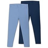 SES Kinder Leggings Mädchen 104/110 2er Pack aus Baumwolle Jeans/Marine/weiche & Bequeme Leggings für Mädchen/Mädchen Leggings - ideal für Spiel & Alltag/stilvolle Kinder Leggings