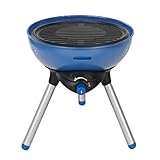 Campingaz Party Grill, Kleiner Grill für Camping oder Picknick, Camping-Grill mit flexiblen Kochmöglichkeiten, Gaskocher mit Antihaftbeschichteter Grillplatte und Topfträger, Blau