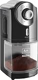 Melitta 1019-02 Kaffeemühle Molino, elektrisch, Scheibenmahlwerk, schwarz , 1 Stück (1er Pack)