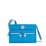 Kipling Damen New Angie Crossbody Handtasche Leichte Crossbody Tasche Nylon Reisetasche, Eager Blue, 10.5'L X 8'H X 2'D