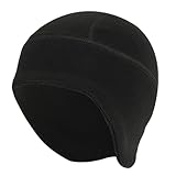 MZRAN Winddichte Thermo-Schädelmütze für den Winter, Outdoor, Fahrradmütze, Erwachsene, atmungsaktiv, warm, Sport-Kopfschmuck, Schwarz , S/L