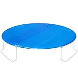 Ultrasport Trampolinabdeckung, passgenau für Trampolin Größe 180/183cm, einfach zu mit sicherer konstruktion, UV und witterungsbeständig, robust, wasserdicht und stabil, starke PVC Folie, Farbe: Blau