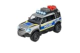 Majorette - Land Rover Defender Polizei-Auto Premium Modell, mit Dachträger, Licht & Sound, Spielzeug-Polizeiwagen für Kinder ab 3 Jahren, 213712000, Black