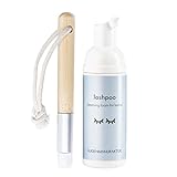 Augenmanufaktur Wimpernshampoo 50 ml Set mit Pinsel für Wimpernverlängerung - Augen Make-Up Entferner