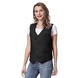 TopTie Anzug Westen Unisex Button Kellner Uniform