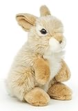 Uni-Toys - Hase, stehend (beige) - 18 cm (Höhe) - Plüsch-Kaninchen - Plüschtier, Kuscheltier