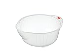 INOMATA Inomata.0800 Japanese Vegetable Fruit Rice Wash Bowl, 8-Inch, Clear by