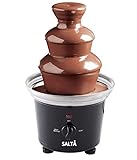 Salta Schokobrunnen Schokoladenbrunnen Fondue-Set 90W 0.5L mit drei Edelstahl Stockwerken und einem Schmelztopf Fließfunktion