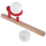 Gralara 5X Floating Ball Game Blasrohre, Floating Ball Game Aus Holz, Balance Spiele für Kinder