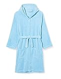 Playshoes Unisex Kinder Fleece-Bademantel Morgenmantel, bleu, 146/152