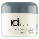 IdHAIR Extreme Titanium: Professionelles Mudwachs für stylisches Kurzhaar - Starker Halt, Glanz und Textur - Einfach auszuspülen - Parabenfrei - 100 ml