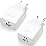 USB C Ladegerät, USBC Adapter Netzteil 20W for iPhone 16 15 14 13 12 11 Pro Max SE XS XR 8 Plus, Samsung Galaxy S23/S22/S21,Schnellladegerät USB Stecker Mehrfach Charger Handy Ladestecker Wufuera