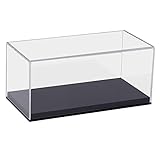 HMF 46801 Acryl Vitrine / Schaukasten für Modellautos, Figuren | 24 x 12 x 11 cm | Transparent