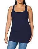 VERO MODA Damen Tank Top VMMaxi My Soft Long Basic Damentop 10185110 Black iris XXL