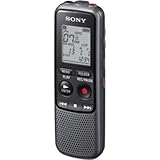 Sony ICD-PX240 digitales Diktiergerät 4GB (MP3, Kopfhöreranschluss, integriertes Mono-Mikrofon mit Anschluss für externes Mikrofon, USB) schwarz