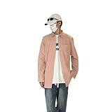 T-Shirt Herren Leichte Komfortabel Casual Basic T-Shirt Herren Jugend Mode Urban Longsleeve Tops Herren Regular Fit Klassisch All-Match Longsleeve T-Shirt Herren H-Pink 5XL