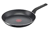 Tefal Easy Cook & Clean Bratpfanne 28 cm, Antihaftbeschichtung, Thermo-Signal Temperaturindikator, Schwarz, B5550633 [Nicht kompatibel mit Induktion]