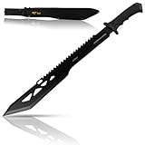 Xforst große Machete scharfe X-MTech. Gesamtlänge 64,5 cm, mit feststehender Klinge, inklusive Scheide.