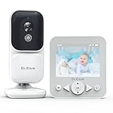 Dr.Care NeoView Babyphone mit Kamera, Video Baby Monitor 2.8” Bildschirm, 2-Wege-Audio, Schleifenaufnahme, Nachtsicht, VOX-Überwachung, Temperatursensor, Schlaflieder, Gürtelclip, bis zu 128GB