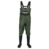 Night Cat Wathose Herren Damen Frauen Wathose mit Stiefeln wasserdichte Atmungsaktive Crosswater Waders