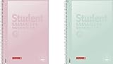 BRUNNEN Collegeblock Premium Student „Pastell“ A4 Pastellfarben