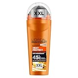 L'Oréal Men Expert XXL Deoroller für Männer, Deo Roll-On gegen Schweißgeruch, Schwitzen und Achselnässe, Herren Deodorant für hohe Temperaturen bis zu 45°C ohne Alkohol, Heat Protect, 1 x 100 ml