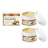 Shea butter Bio Unraffiniert Kaltgepresst - Natural glatte Shea-Nuss-Lippenbalsam - Pur Vegane Herstellung Premium Shea Butter - Parfümfrei Körperbutter für alle Hauttypen 120ml (2)