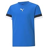 PUMA Unisex Kinder Teamrise Jersey Jr Shirt, Electric Blue Lemonade-puma Black-puma White, 164 EU